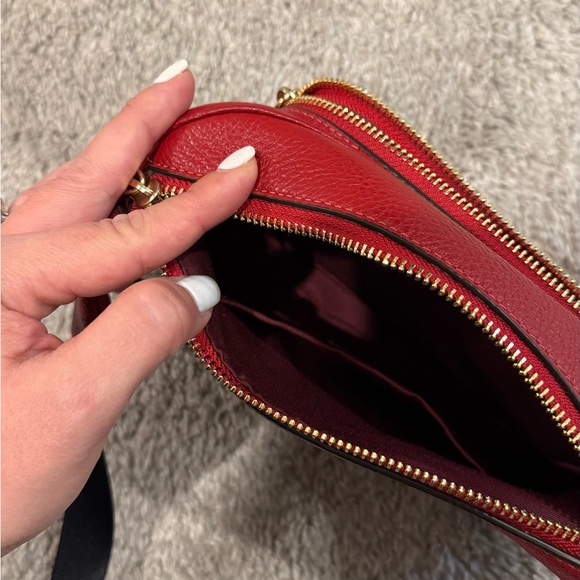 NWOT! Coach Red Leather Belt Bag - Picture 4 of 10